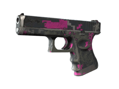 Glock-18 - Пиксельный камуфляж «Розовый» - 160x114