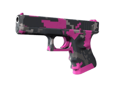 Glock-18 - Пиксельный камуфляж «Розовый» - 160x114