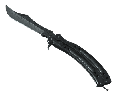 Нож-бабочка - Дамасская сталь - 144x108