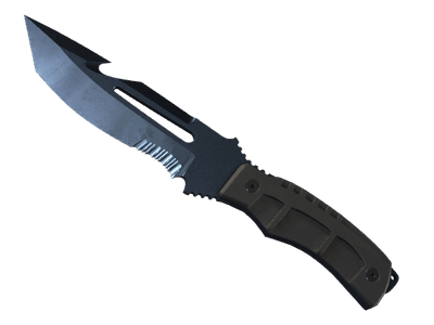 Нож выживания - Вороненая сталь - 144x108
