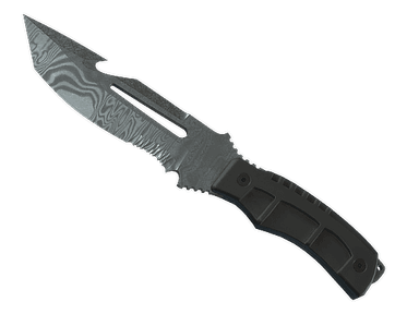 Нож выживания - Дамасская сталь - 160x114