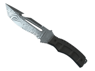 Нож выживания - Дамасская сталь - 144x108
