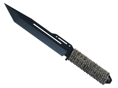 Паракорд-нож - Вороненая сталь - 160x114