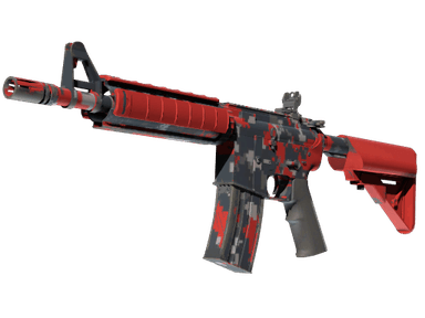 M4A4 - Пиксельный камуфляж «Красный» - 144x108