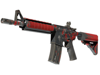 M4A4 - Пиксельный камуфляж «Красный» - 160x114