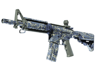 M4A4 - Рваный морской камуфляж - 160x114