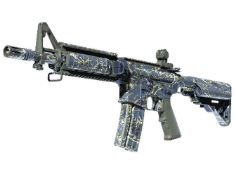 M4A4 - Рваный морской камуфляж - 160x114