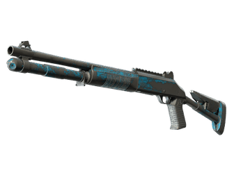 XM1014 - Смешанный синий камуфляж - 160x114