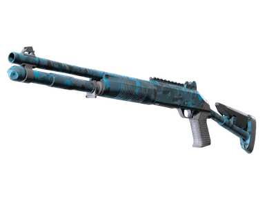 XM1014 - Смешанный синий камуфляж - 160x114