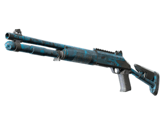 XM1014 - Смешанный синий камуфляж - 160x114