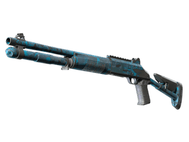 XM1014 - Смешанный синий камуфляж - 160x114