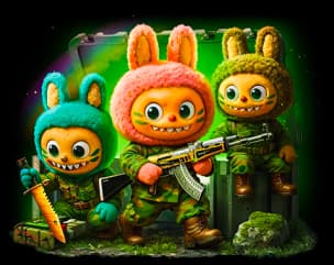 Марширующие Лабубу case