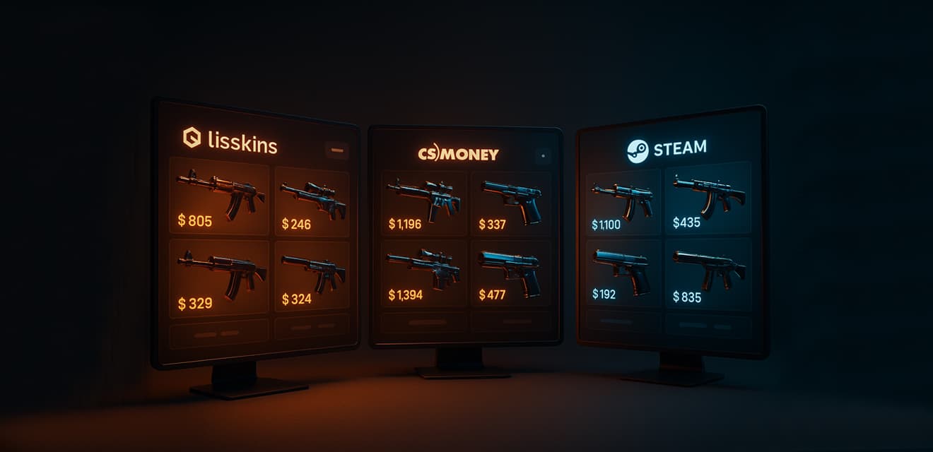 Как купить скины в CS2: обзор Lisskins, CS Money и торговой площадки Steam