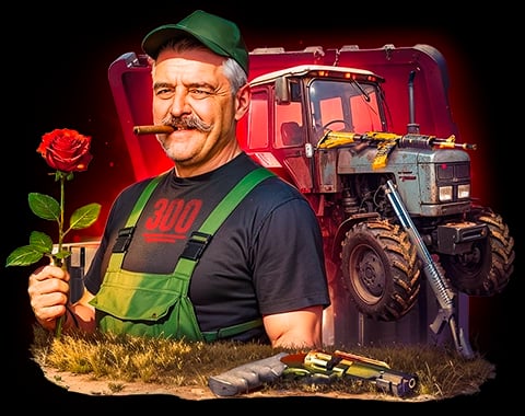 Галантный тракторист case